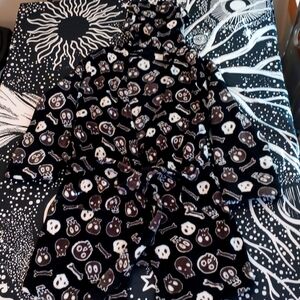 Fluffy Skull & Bones Robe